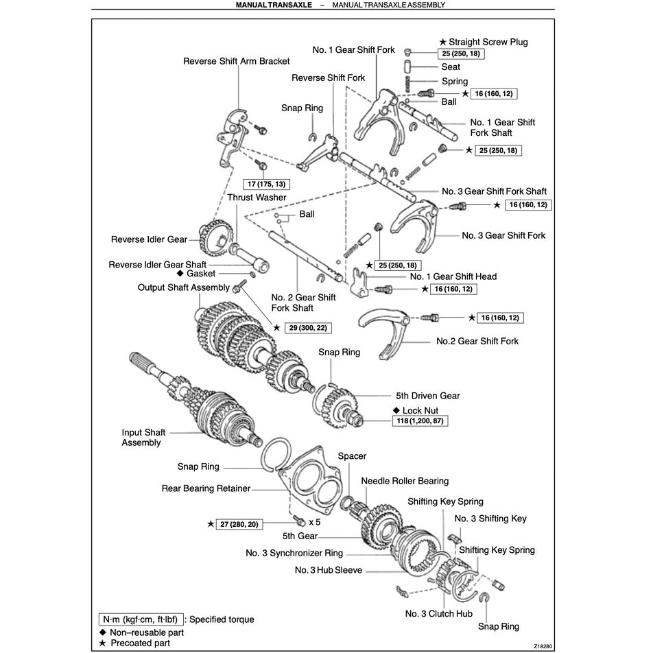 TOYOTA MR-2 SW30 - SPYDER (2000-2007) SERVICE WORKSHOP MANUAL