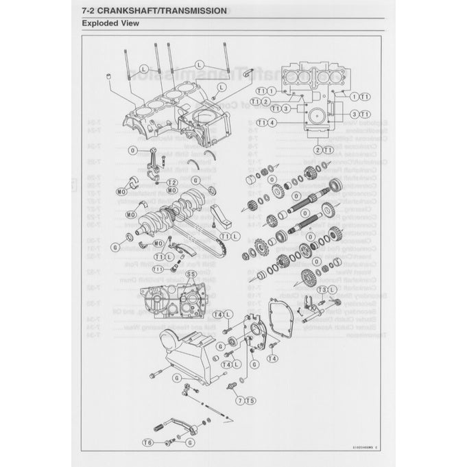 KAWASAKI ZR-7S (1999-2005) SERVICE WORKSHOP MANUAL+ PARTS CATALOGUE+ OWNER'S MANUAL