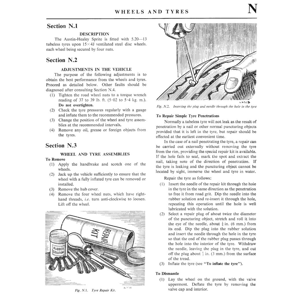 [CLASSIC] AUSTIN-HEALEY SPRITE MK1 (1958-1961) SERVICE WORKSHOP MANUAL