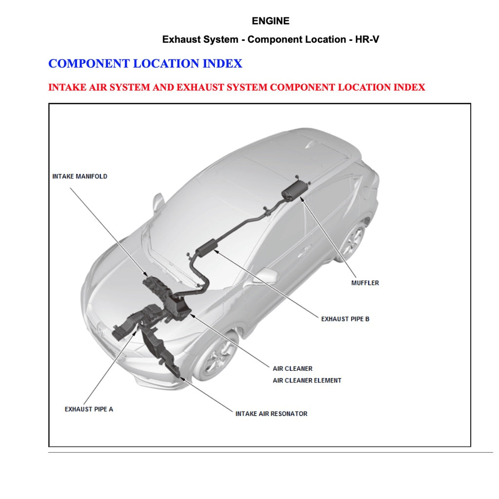 HRV HONDA  HR-V RU (2016-2022) SERVICE WORKSHOP MANUAL