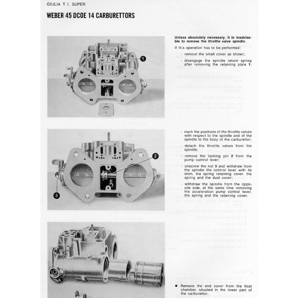 [CLASSIC] ALFA ROMEO GIULIA TI TYPE 105 (1962-1978) SERVICE REPAIR SHOP MANUAL