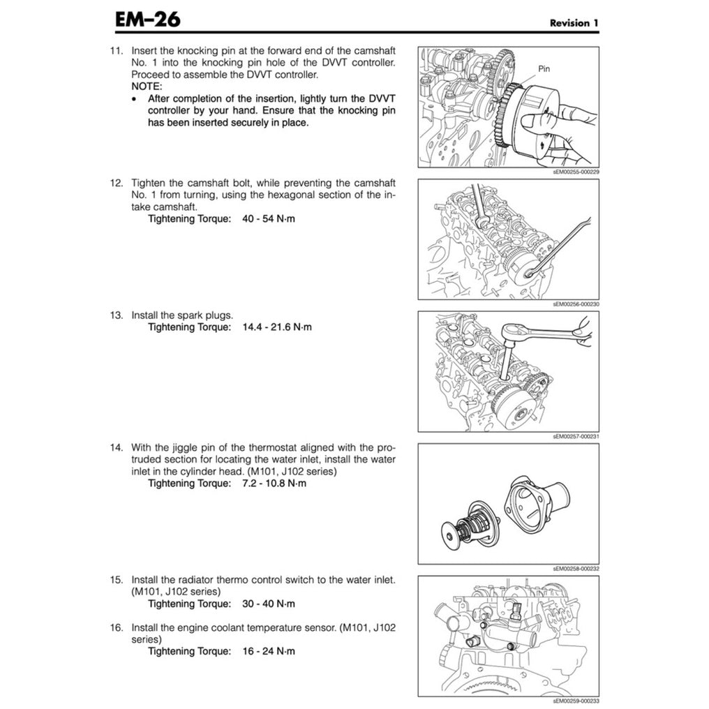 DAIHATSU TERIOS J200/F700 (2006-2018) SERVICE WORKSHOP MANUAL