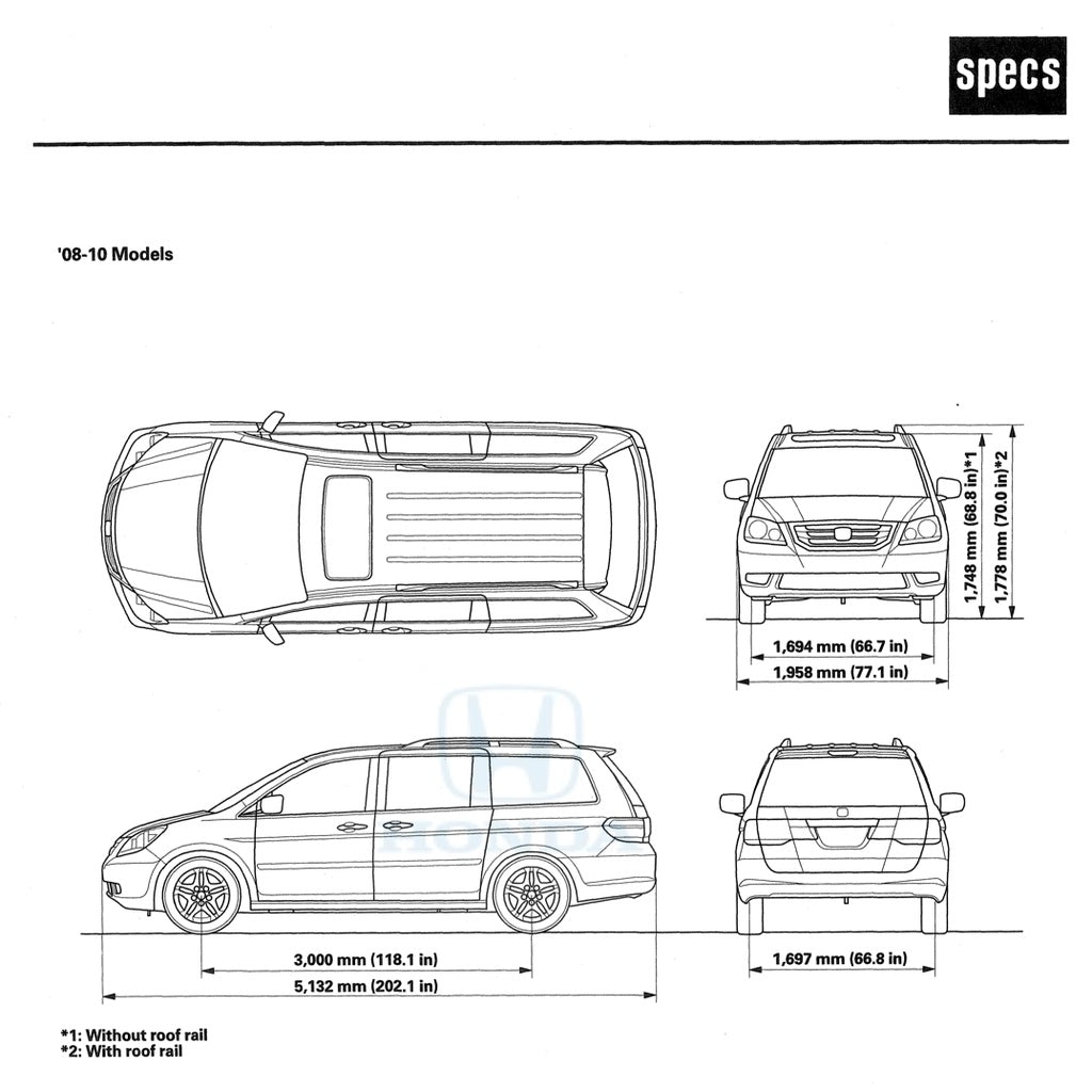 HONDA ODYSSEY RL 3/4 (2005-2010) SERVICE WORKSHOP MANUAL