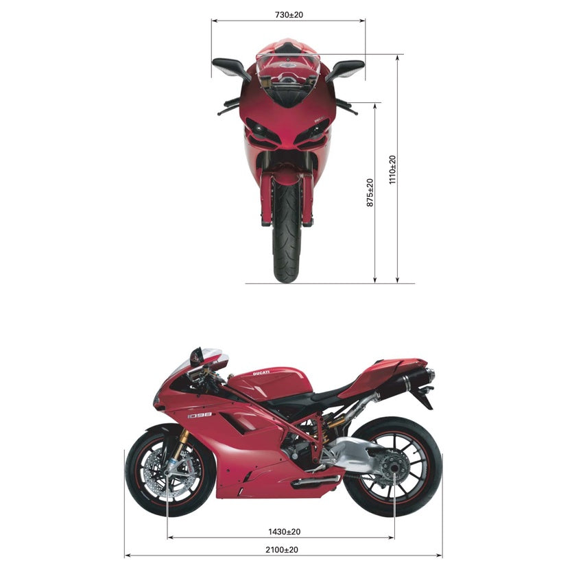 DUCATI 1098 (2007-2009) SERVICE WORKSHOP MANUAL + PARTS CATALOGUE + OWNER'S MANUAL