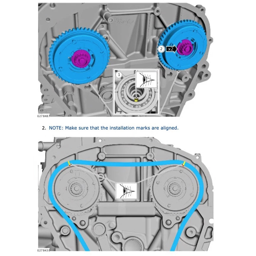FORD ENGINE ECOBOOST 1.0L SERVICE WORKSHOP MANUAL  - FORD FIESTA 2008-2021 / FORD FOCUS 2011-2021