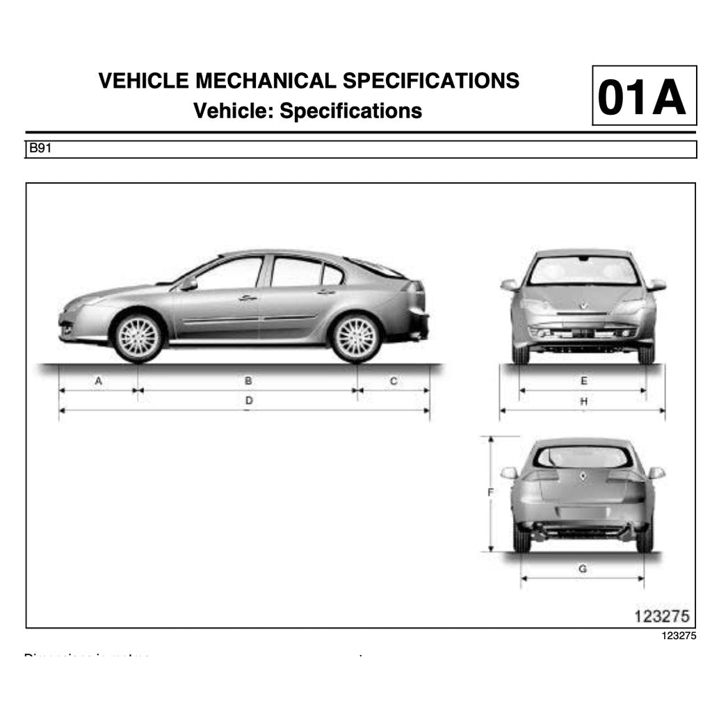 RENAULT LAGUNA III X91 (2007-2015) SERVICE WORKSHOP MANUAL