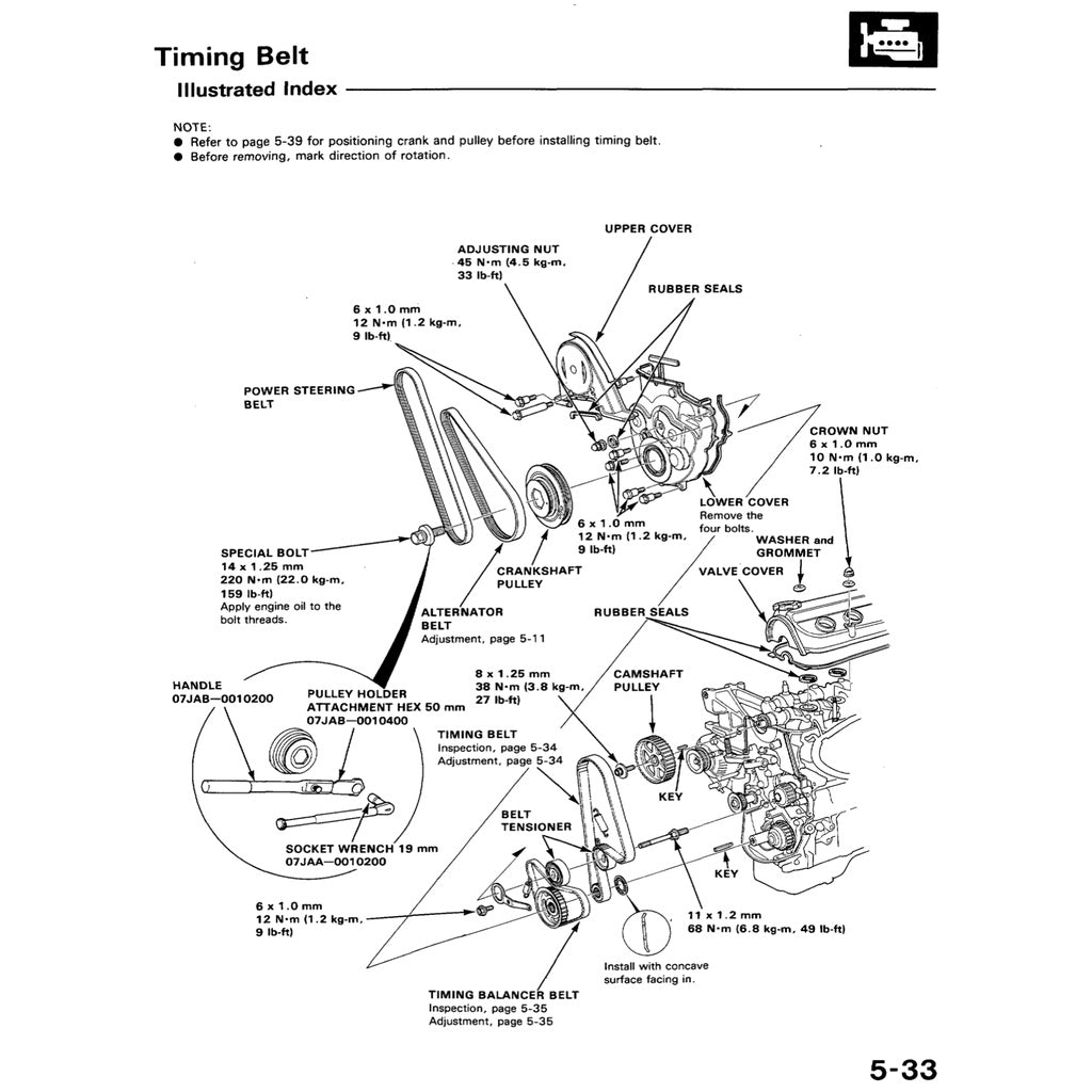 HONDA ACCORD 4 CB (1990-1993) SERVICE WORKSHOP MANUAL