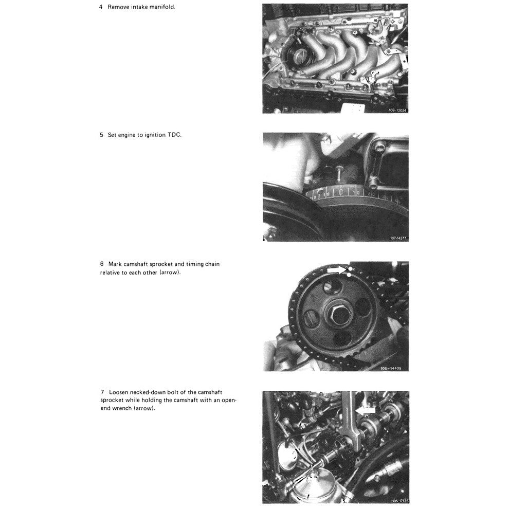 MERCEDES BENZ ENGINE M116  (1969-1991) SERVICE WORKSHOP MANUAL