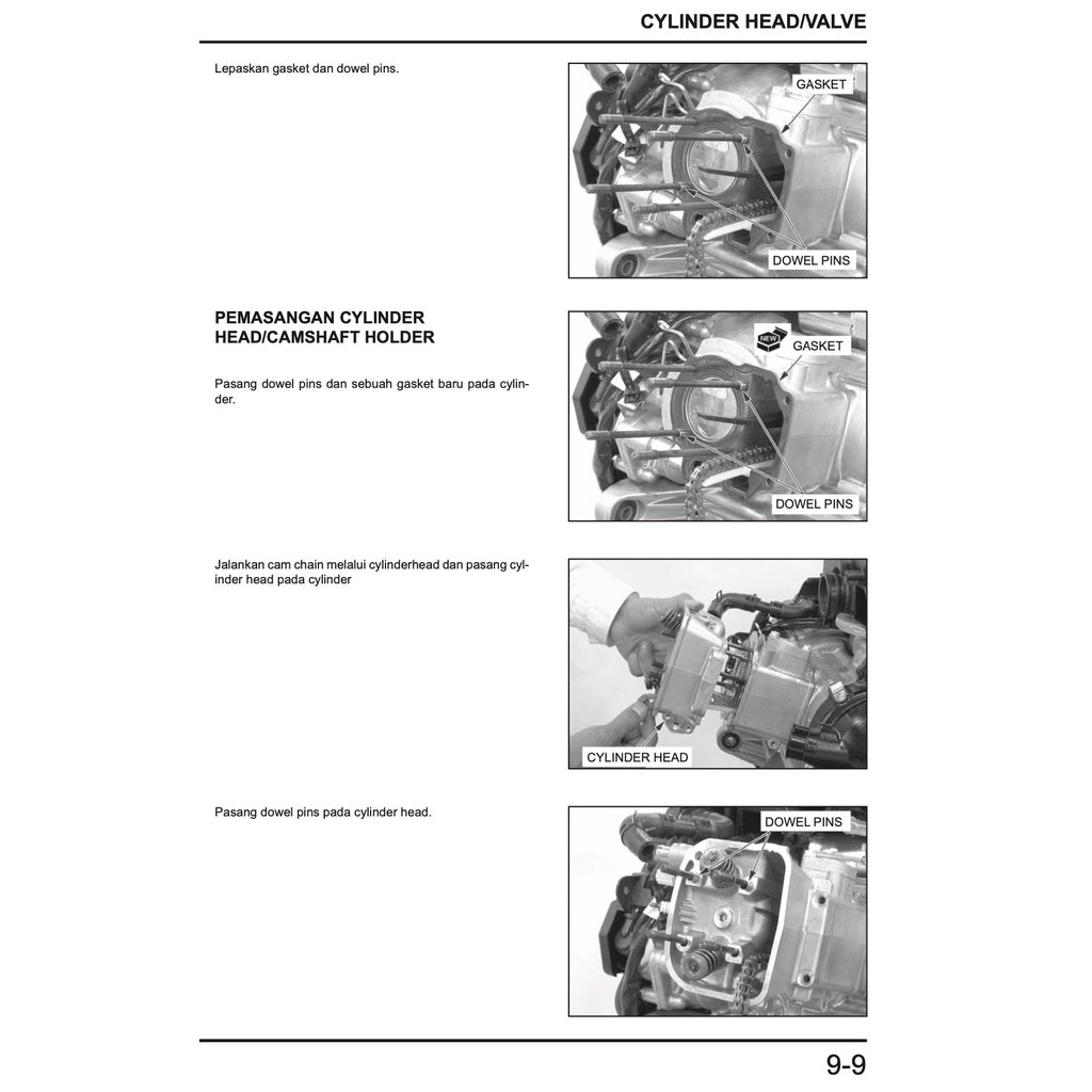HONDA VARIO 150 BEAT 110 SERVICE WORKSHOP MANUAL / BUKU PEDOMAN REPARASI