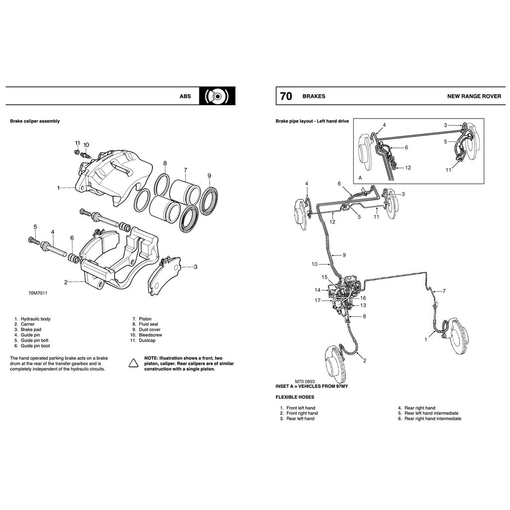 RANGE ROVER LP P38/A (1994-2002) SERVICE WORKSHOP MANUAL + ELECTRICAL TROUBLESHOOTING MANUAL