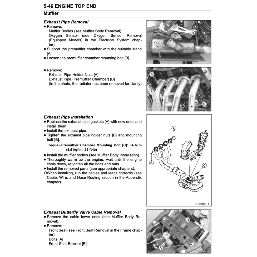 KAWASAKI Z1000 (2010-2013) SERVICE WORKSHOP MANUAL + OWNER'S MANUAL