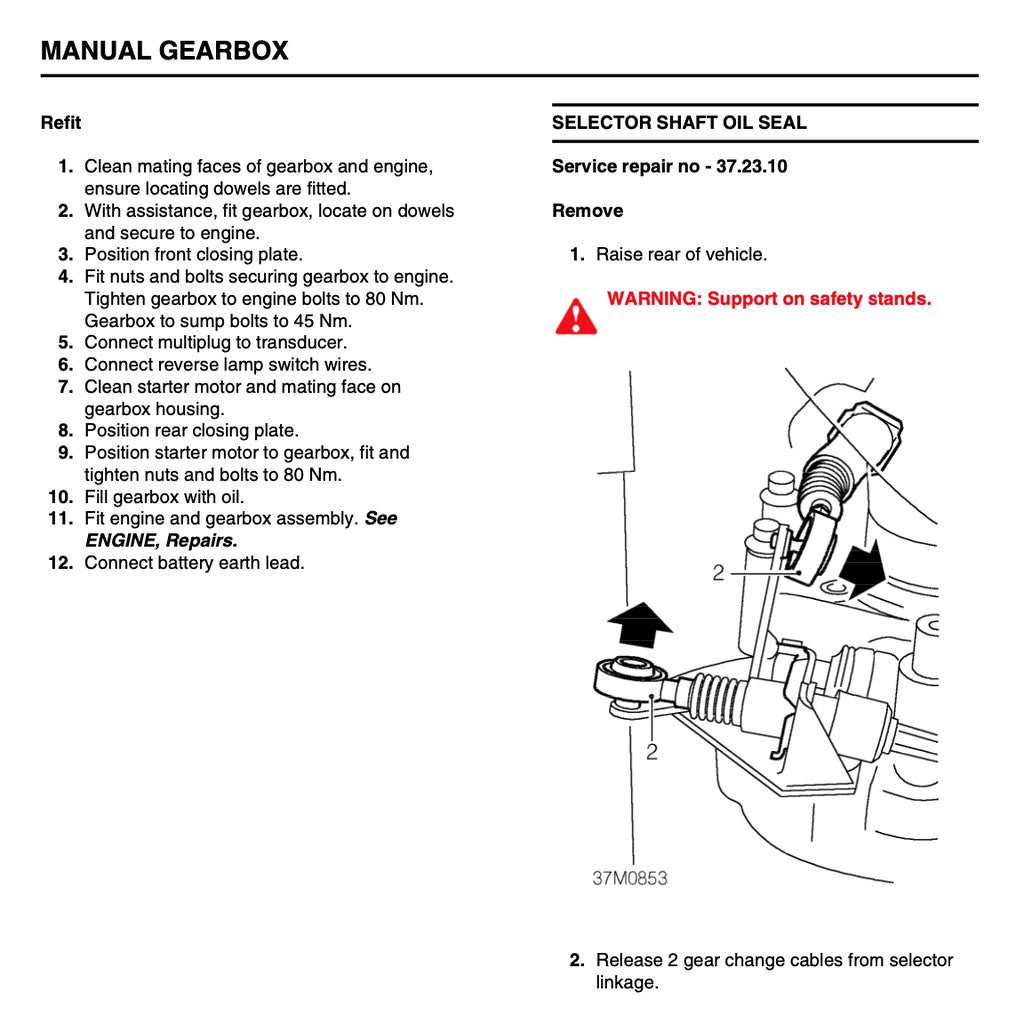 MGTF ROVER (2002-2011) FACTORY SERVICE REPAIR WORKSHOP MANUAL