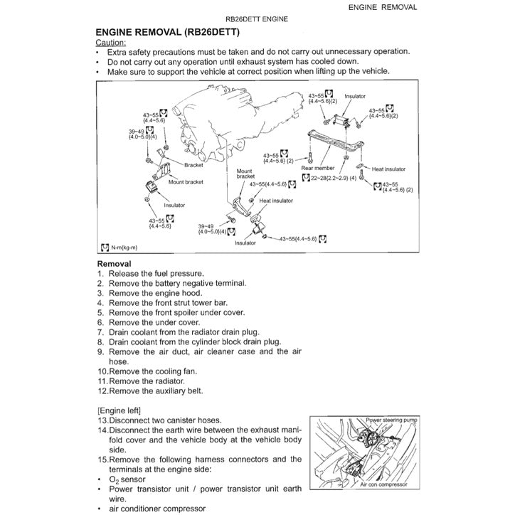 NISSAN SKYLINE GT-R R33 (1995-1998) SERVICE WORKSHOP MANUAL