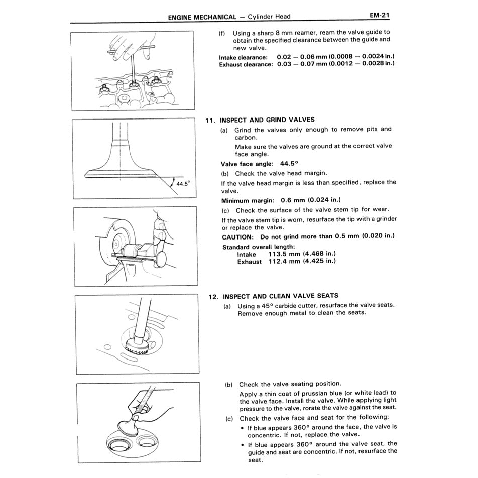 TOYOTA HILUX N80/90/100/110 (1988-1997) SERVICE REPAIR WORKSHOP MANUAL