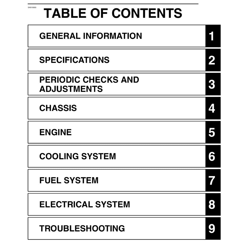 YAMAHA YZF-R6 (2017-2020) SERVICE WORKSHOP MANUAL + OWNER'S MANUAL