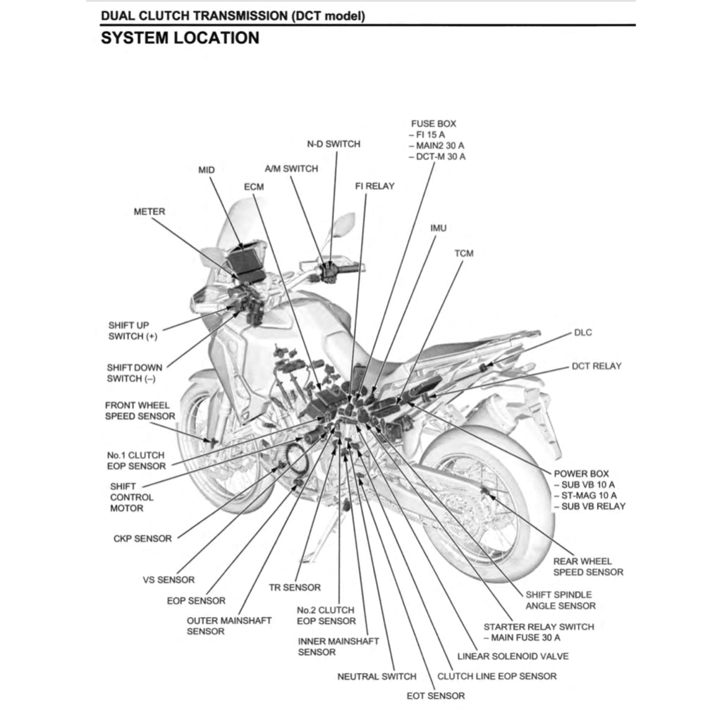 HONDA AFRICA TWIN CRF 1100 A/D (2020-2023) SERVICE WORKSHOP MANUAL + PARTS CATALOGUE + OWNER'S MANUAL