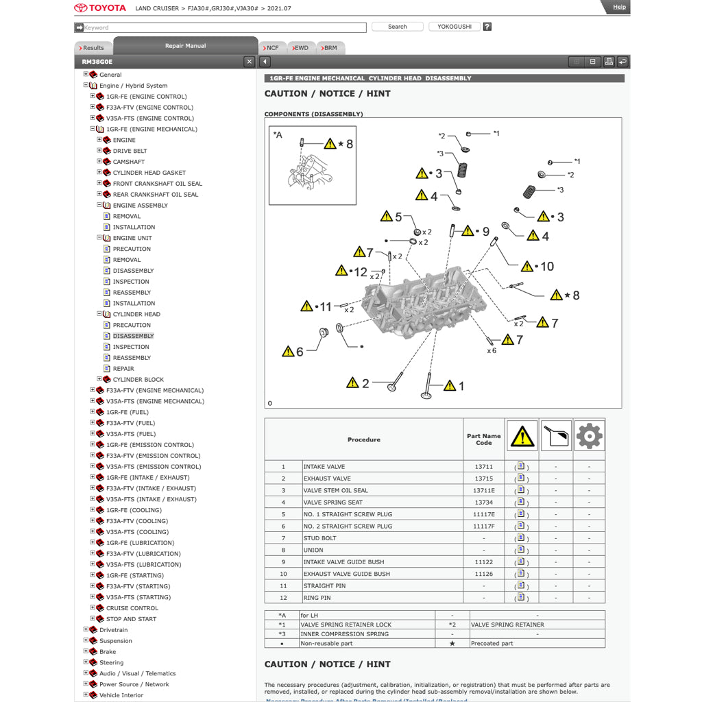 LAND CRUISER J300 (2021+) ONLINE SERVICE WORKSHOP MANUAL