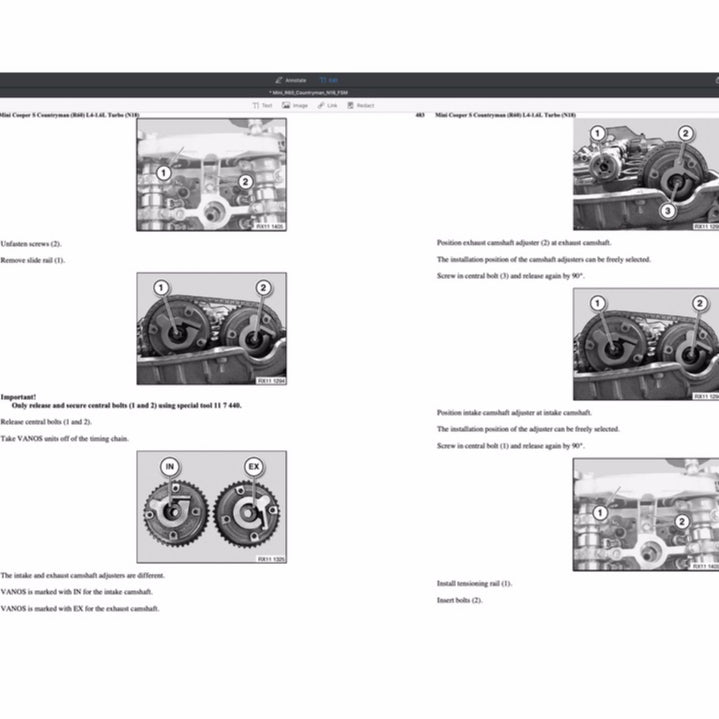 MINI COUNTRYMAN COOPER S R60 / N18 (2010-2016) SERVICE WORKSHOP MANUAL