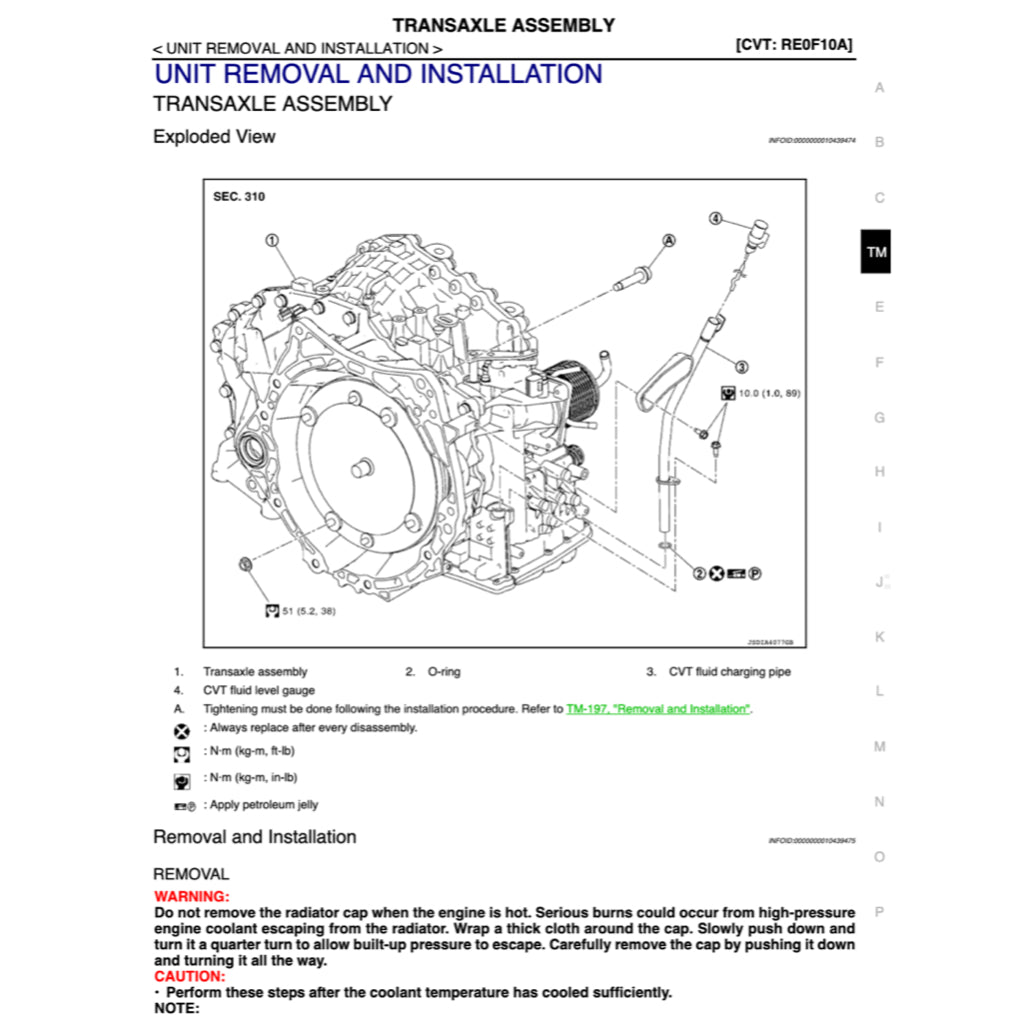 NISSAN NV200 VANETTE (2012-2023) SERVICE WORKSHOP MANUAL
