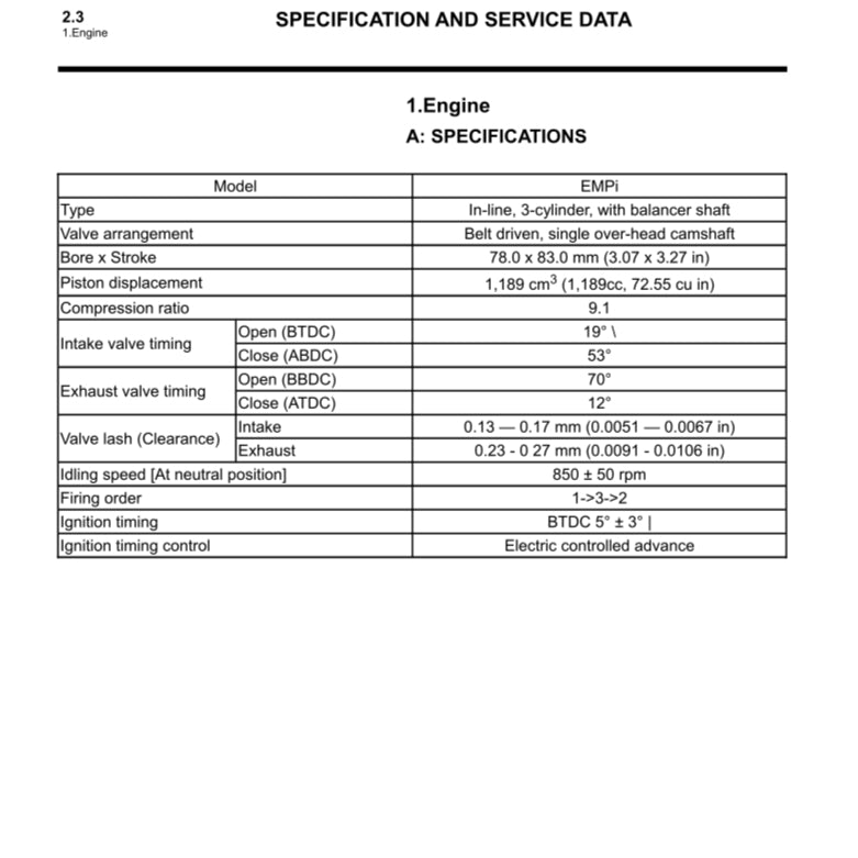 SUBARU LIBERO/SAMBAR E12 (1986-1998) SERVICE WORKSHOP MANUAL