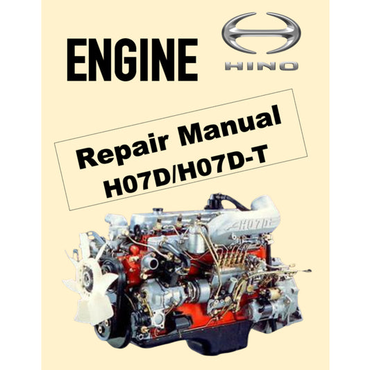 HINO ENGINE H07D /H07D-T WORKSHOP SERVICE REPAIR MANUAL