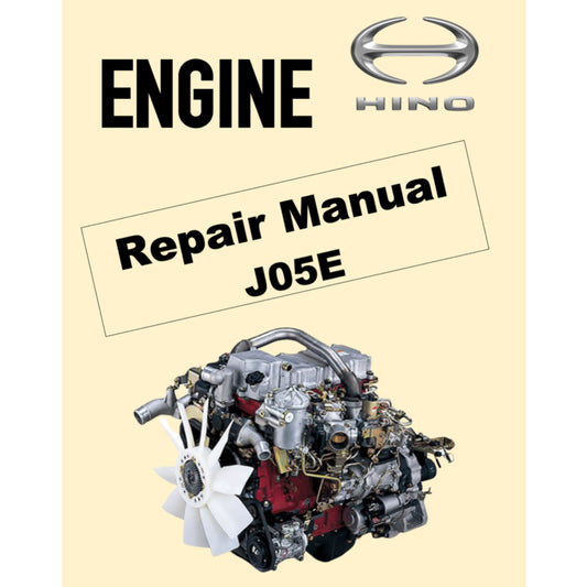 HINO ENGINE J05E WORKSHOP SERVICE REPAIR MANUAL
