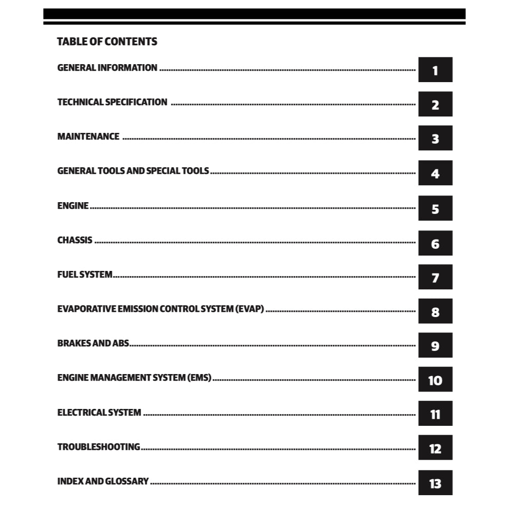 ROYAL ENFIELD CONTINENTAL GT TWIN 650 (2017-2023) SERVICE WORKSHOP MANUAL + OWNER'S MANUAL