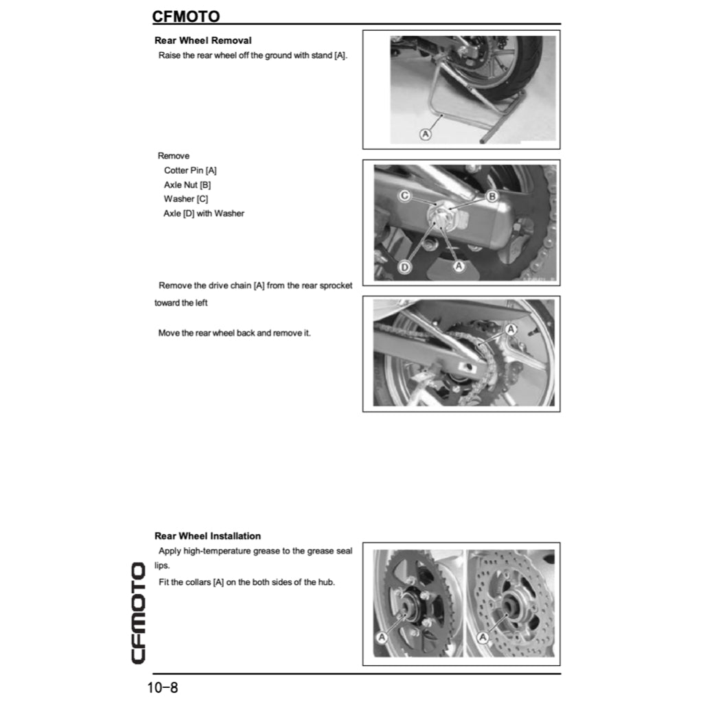 CFMOTO 400NK CF400-A (2017-2022) SERVICE WORKSHOP MANUAL + PARTS CATALOGUE + OWNER'S MANUAL