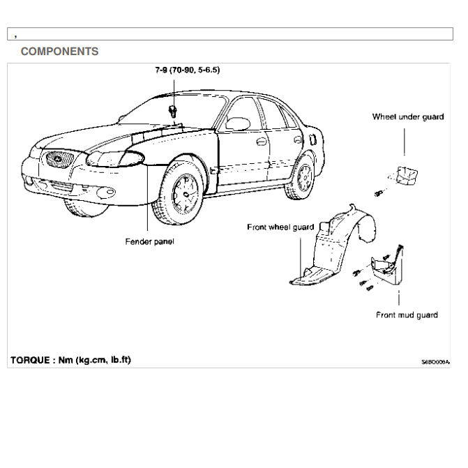 HYUNDAI SONATA Y3 (1993-1998) SERVICE WORKSHOP MANUAL