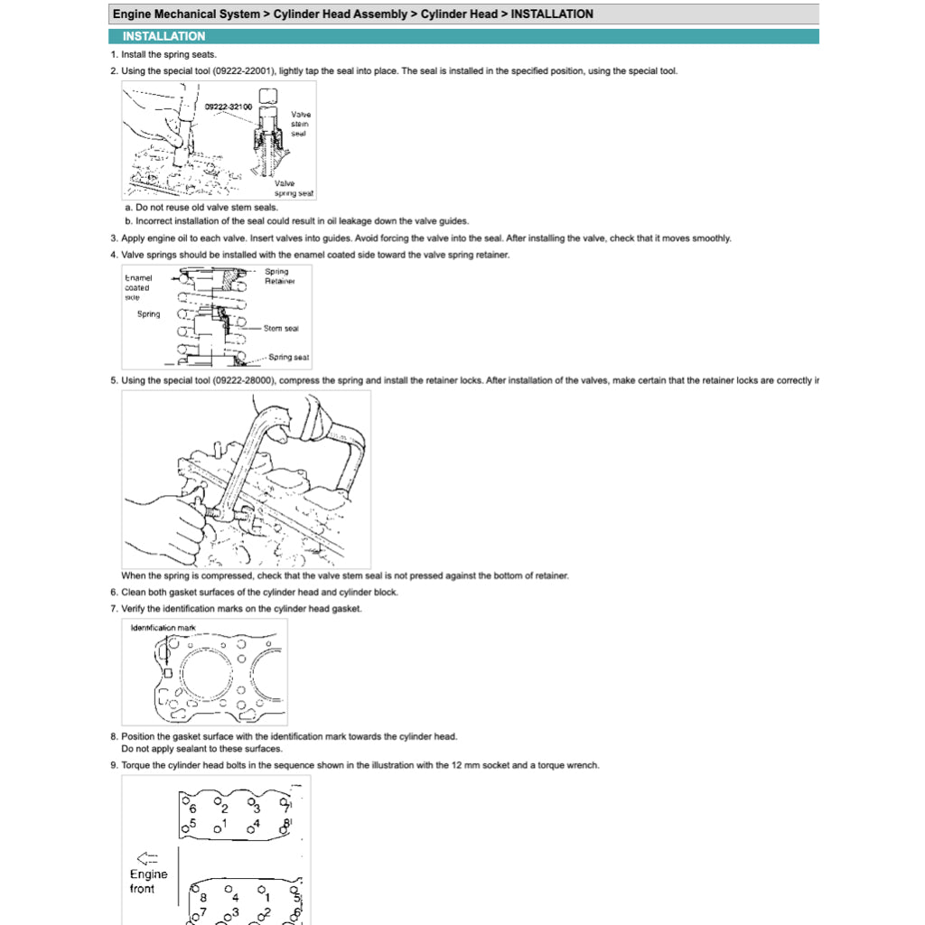 HYUNDAI SONATA EF (1998-2004) SERVICE WORKSHOP MANUAL