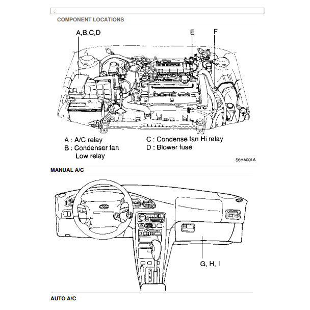 HYUNDAI SONATA Y3 (1993-1998) SERVICE WORKSHOP MANUAL
