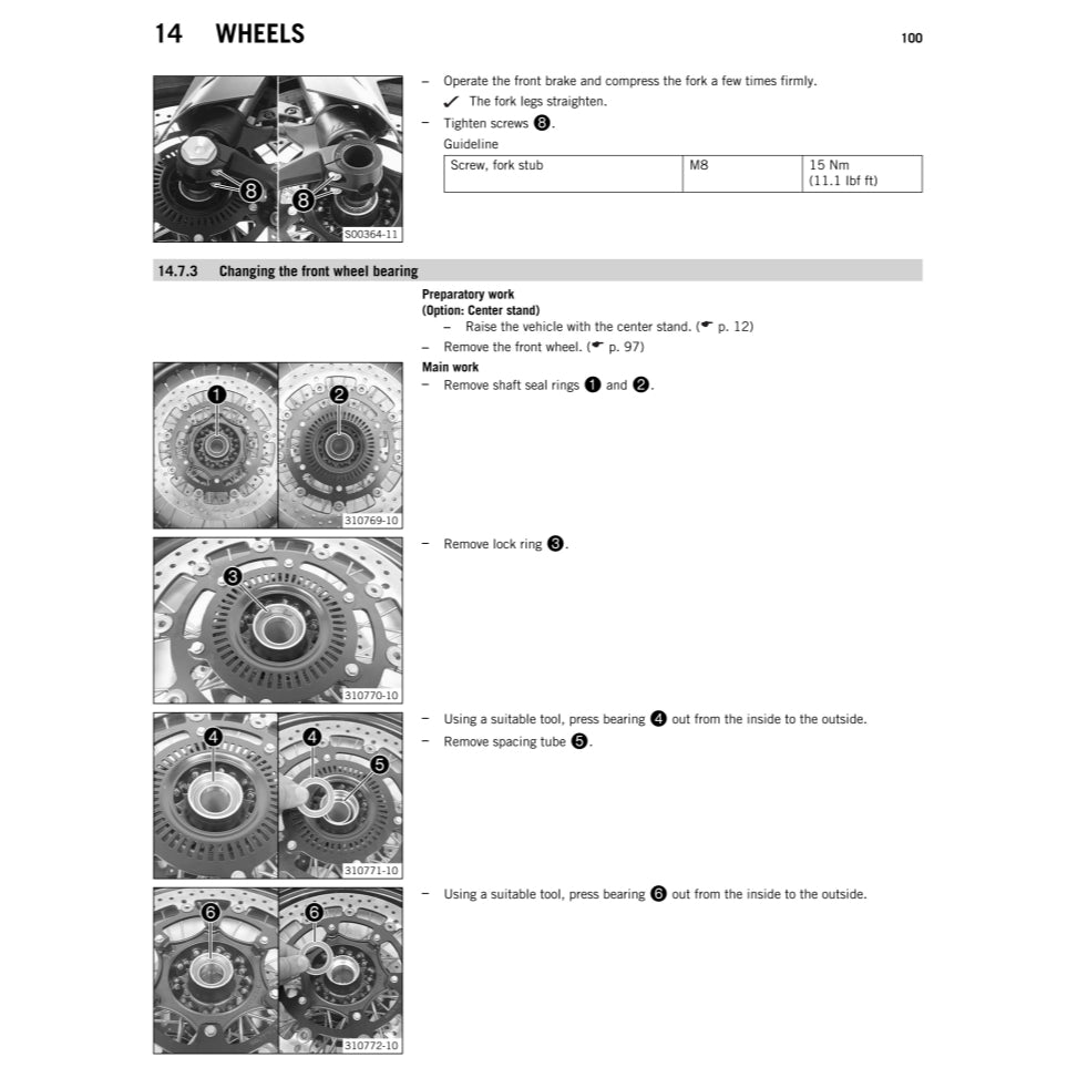 KTM 1190 ADVENTURE (2014-2015) SERVICE WORKSHOP MANUAL + PARTS CATALOGUE + OWNER'S MANUAL