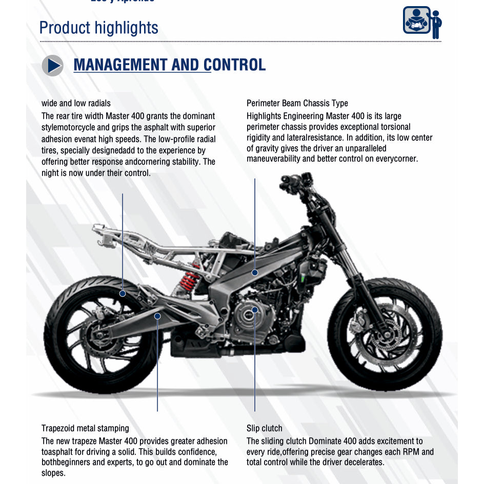 DOMINAR 400 400UG (2017-2023) SERVICE WORKSHOP MANUAL + PARTS CATALOGUE +OWNER'S MANUAL