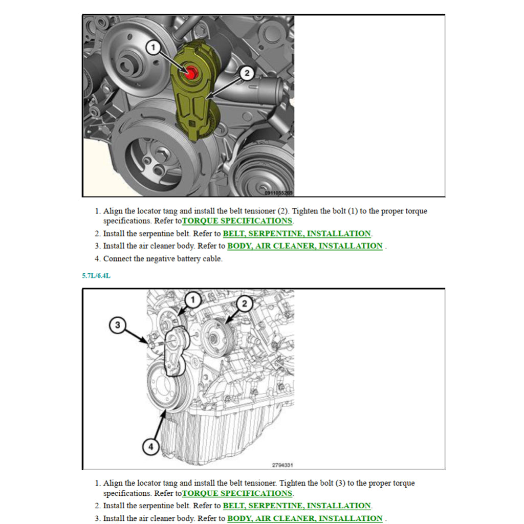 DODGE CHARGER LD (2015-2021) SERVICE WORKSHOP MANUAL