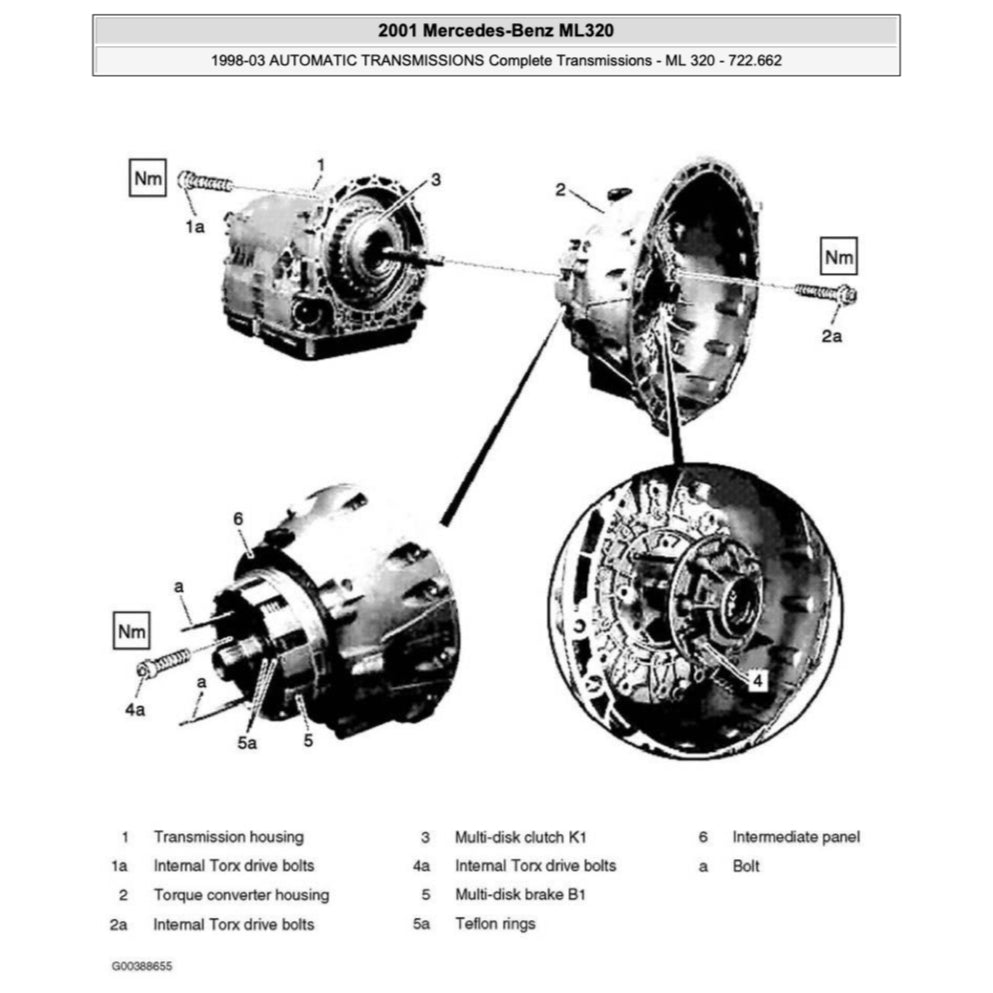 MERCEDES-BENZ ML320 W163 (1997-2005) SERVICE WORKSHOP MANUAL