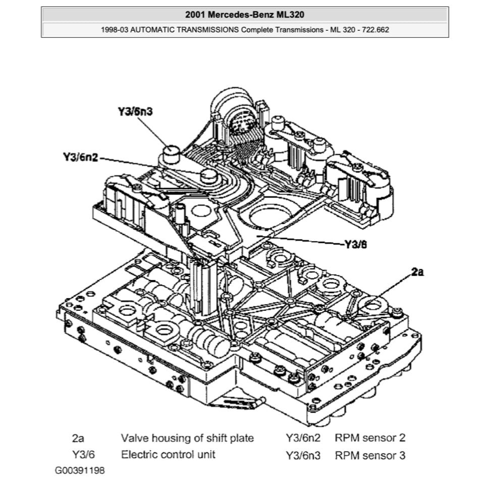 MERCEDES-BENZ ML320 W163 (1997-2005) SERVICE WORKSHOP MANUAL