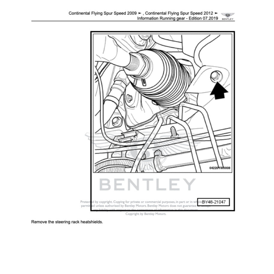 BENTLEY CONTINENTAL FLYING SPUR W12 (2005-2013) SERVICE WORKSHOP MANUAL
