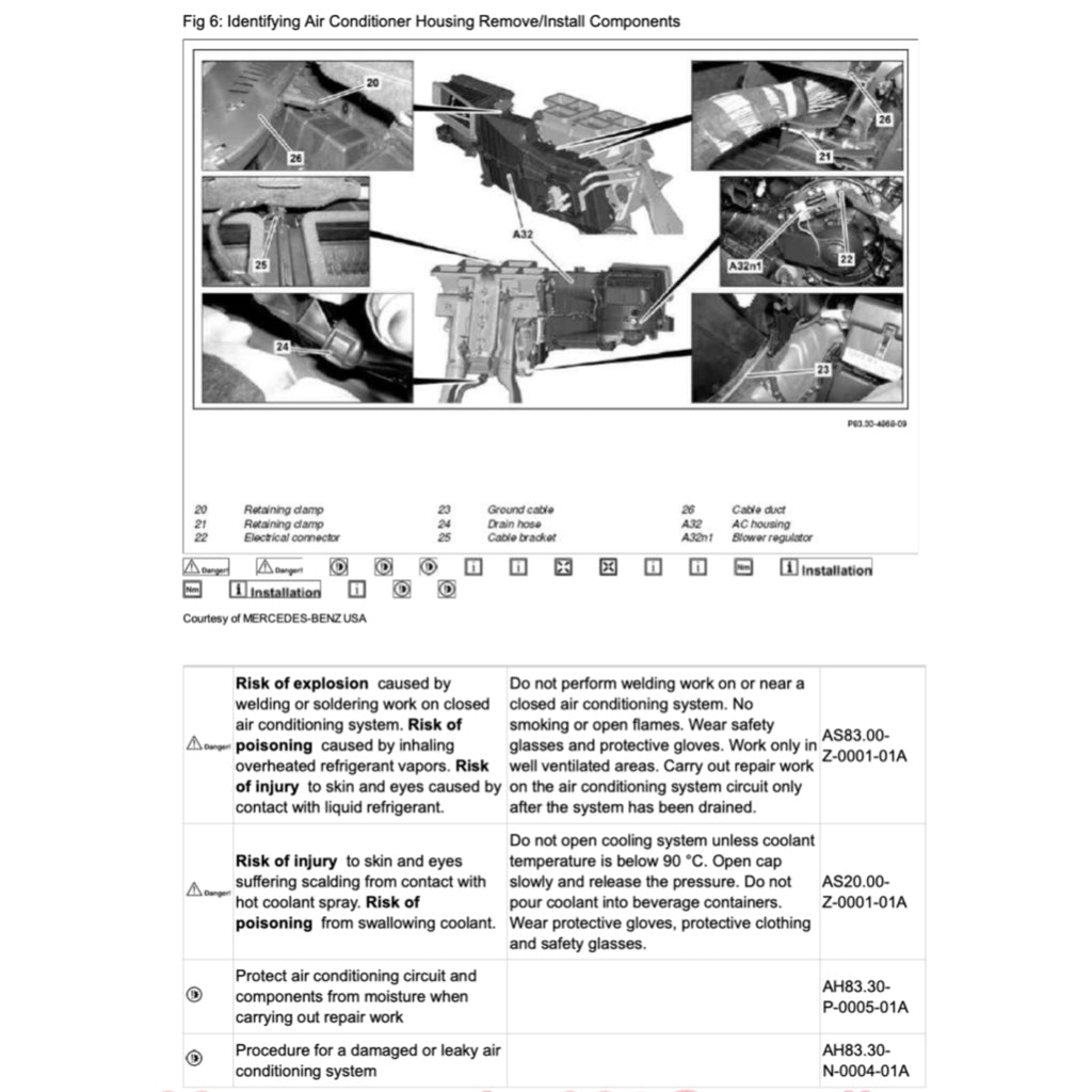 MERCEDES-BENZ CLA45 AMG C117 (2013-2019) SERVICE WORKSHOP MANUAL