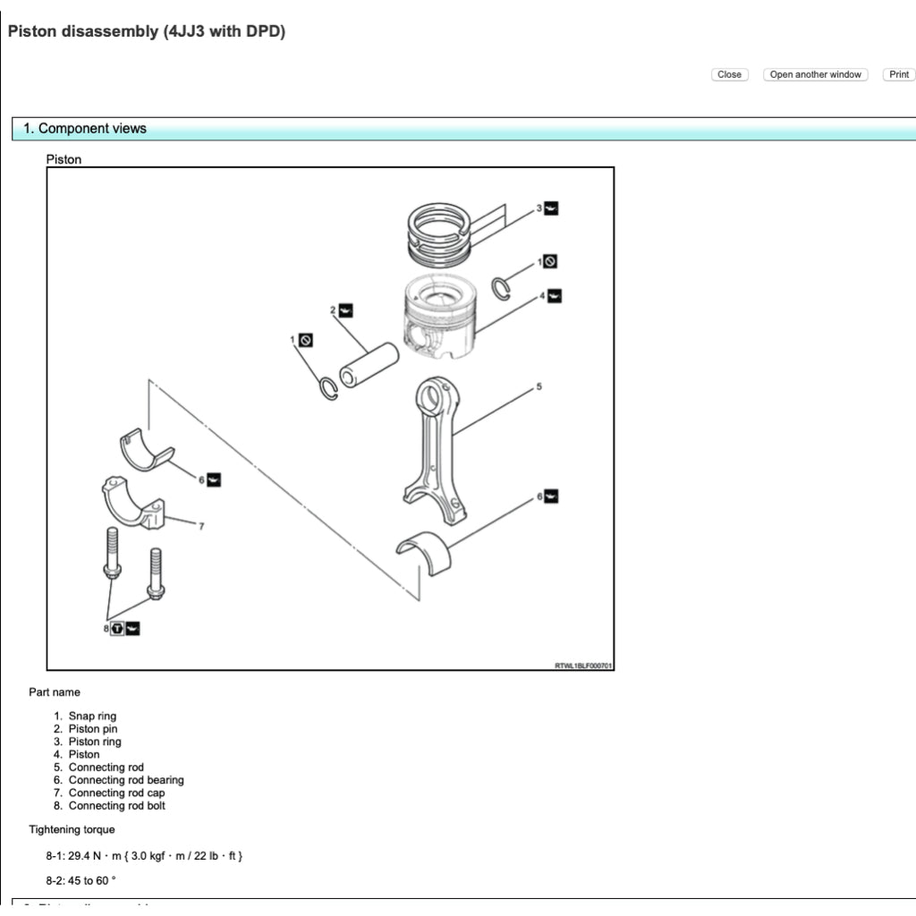 ISUZU D-MAX / MU-X RJ (2021+) SERVICE WORKSHOP MANUAL