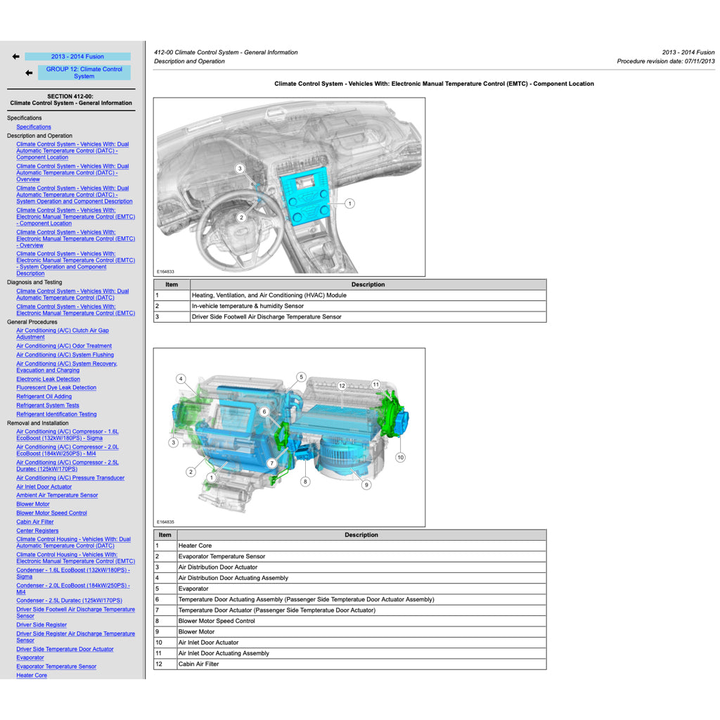FORD MONDEO MK5 FUSION (2014-2021) SERVICE WORKSHOP MANUAL
