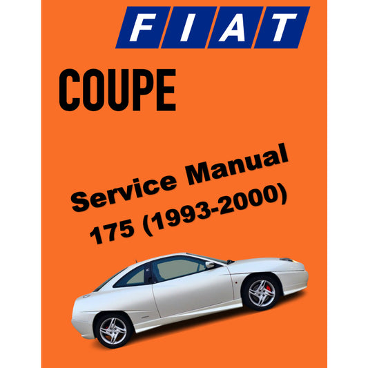 COUPE FIAT COUPE 175 (1993-2000) SERVICE WORKSHOP MANUAL + OWNER's HANDBOOK