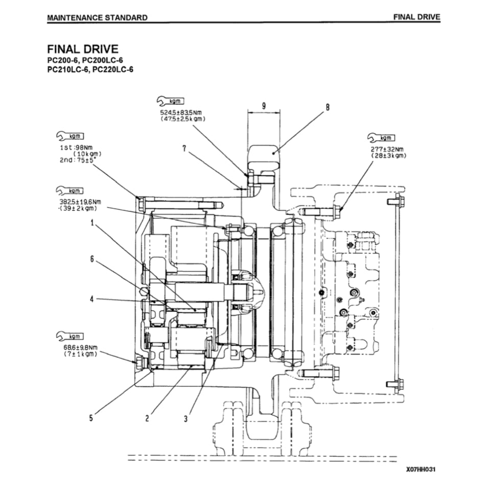 KOMATSU PC300LC-6-7-8 / PC350LC-6-7-8 EXCAVATOR SERVICE WORKSHOP MANUAL