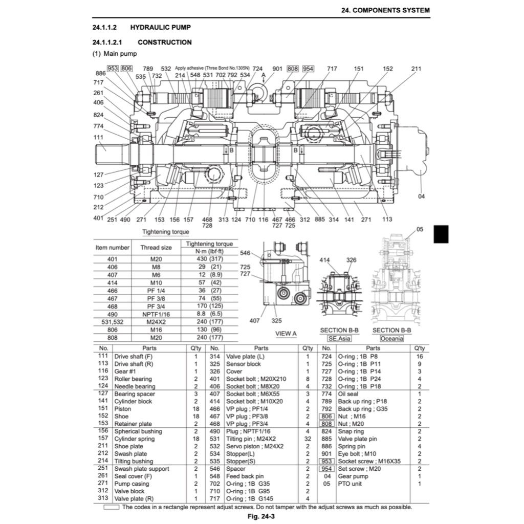 KOBELCO EXCAVATOR SERVICE WORKSHOP MANUAL - SK75 / SK 125 / SK135 / SK200 / SK210  / SK235 / SK 330 / SK 350