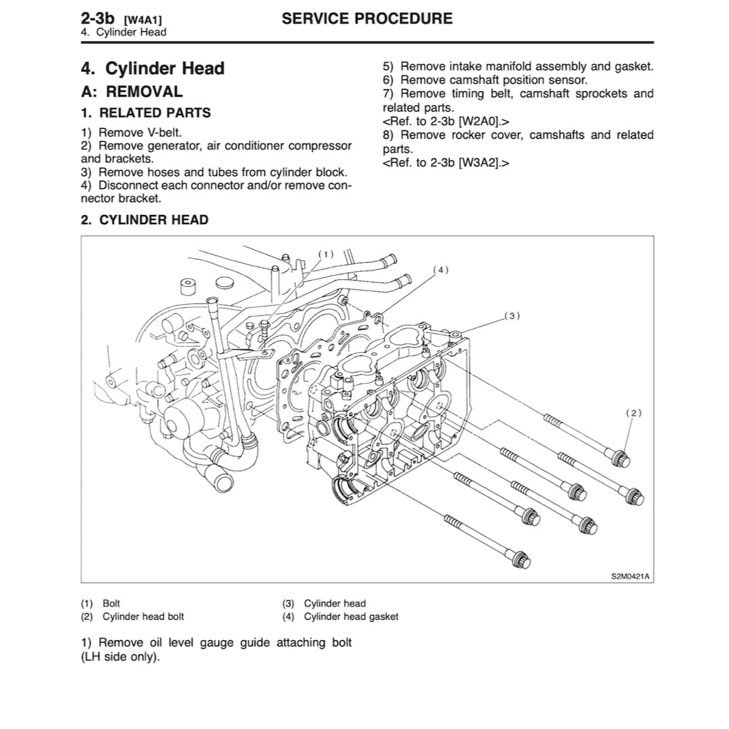 SUBARY LEGACY BD/BG/BK (1993-1999) SERVICE WORKSHOP MANUAL