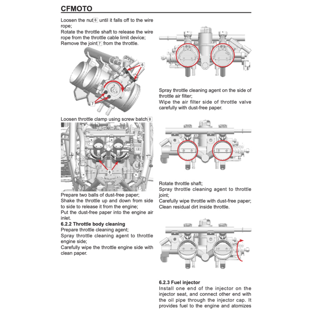 CFMOTO 450NK (2023+) SERVICE WORKSHOP MANUAL + PARTS CATALOGUE + OWNER'S MANUAL