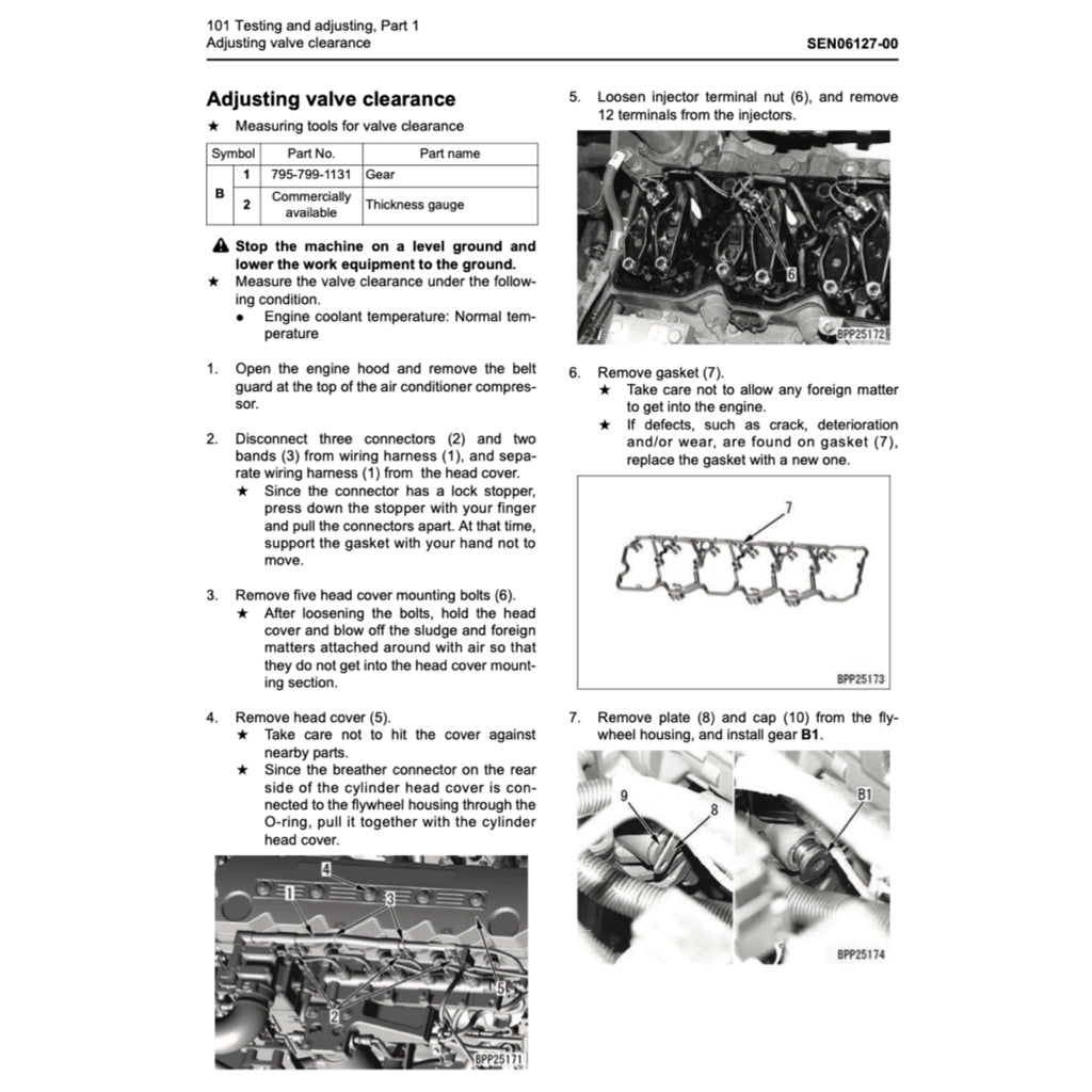 KOMATSU PC200/210/220/25 LC-6 SERVICE WORKSHOP MANUAL + PARTS CATALOGUE