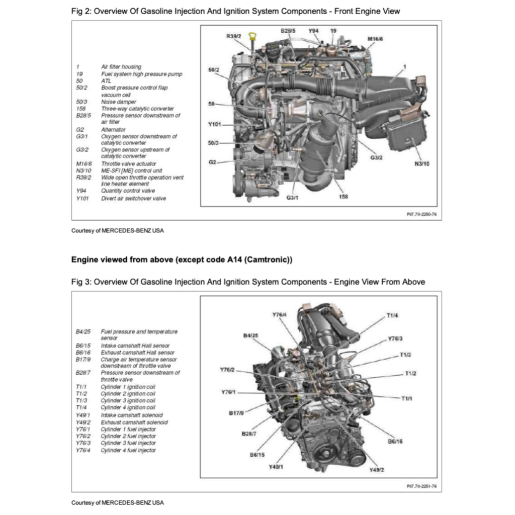 MERCEDES-BENZ CLA45 AMG C117 (2013-2019) SERVICE WORKSHOP MANUAL