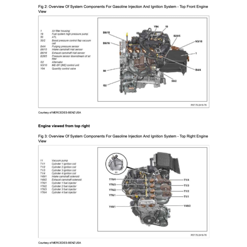 MERCEDES-BENZ CLA45 AMG C117 (2013-2019) SERVICE WORKSHOP MANUAL