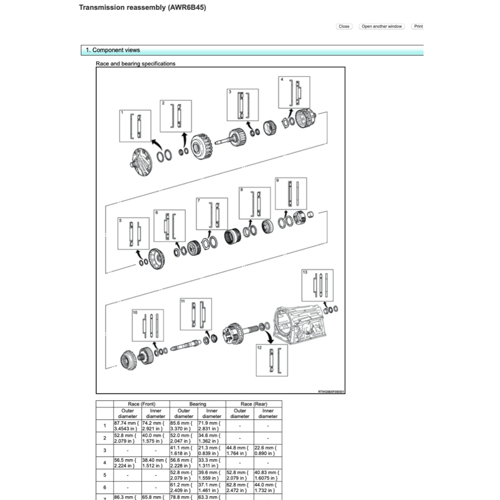 ISUZU D-MAX / MU-X RJ (2021+) SERVICE WORKSHOP MANUAL