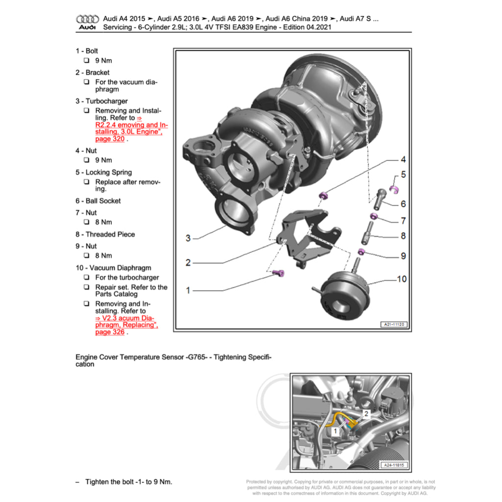 AUDI A7 4K8 (2018+) SERVICE WORKSHOP MANUAL